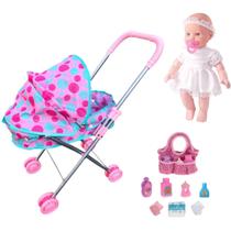 Boneca Minha Oração Carrinho Passeio e Bolsinha Maternidade