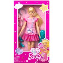 Boneca Minha Primeira Barbie com Vestidos e PETS Loira Mattel HLL18