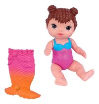 Boneca Minha Sereia Babys Collection Morena Supertoys - Super Toys