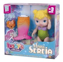 Boneca Minha Sereia Loira Babys Collection - Super Toys