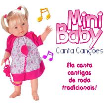 Boneca Mini Baby 30cm Canta Cantigas de Roda - 133668 - Omg kids