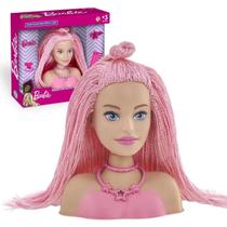 Boneca Mini Barbie Original Cabelo Rosa Para Pentear Pupee
