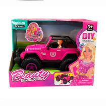 Boneca Mini Barbie Passeio de Jeep 4x4 Rosa com Led 10x24cm 8018 - COML Belatorre Boneca Mini Barbie Passeio de Jeep 4x4 Rosa com Led 10x24cm 8018 - COML Belatorre
