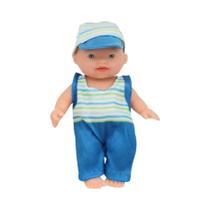 Boneca Mini Bebê De 12cm Com Roupinha, Sorriso Realista, Brinquedo Móvel Para Presentes De