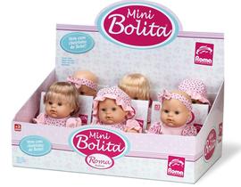 Boneca mini bolita vestido - roma brinquedos