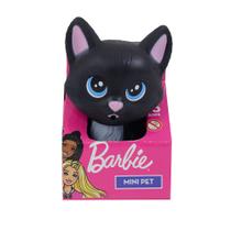 Boneca Mini Gata da Barbie Na Casinha 12cm Preta - 1199