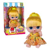 Boneca Mini Sorvetinho Abacaxi Super Toys 604 Fofa, Compacta e Segura para Crianças