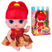 Boneca Mini Sorvetinho Morango Babys Collection Vestido Colorido Infantil Aromática Para Colecionar Boneca Mini Sorvetinho Morango Babys Collection Vestido Colorido Infantil Aromática Para Colecionar