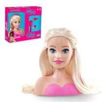 Boneca Mini Styling Head Core Barbie Pupee com Acessórios Escova Presilha Elásticos Penteados
