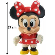 Boneca Minnie Baby em Vinil Disney Lider Brinquedos Infantil Presente dia Crianças Aniversário Natal