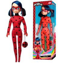 Boneca Miraculos Ladybug Com Ioiô Infantil 52cm Grande Desenho Original Novabrink