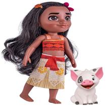 Boneca Moana 36cm Com Porquinho Puá Disney 2600 Cotiplás