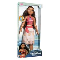 Boneca Moana 55 cm Filme acompanha colar infantil