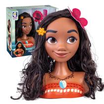 Boneca Moana Busto Faça Penteados Original Cotiplás