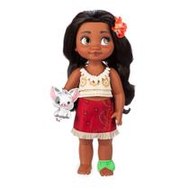 Boneca Moana Disney Animators' Collection 38cm com Pua de Pelúcia