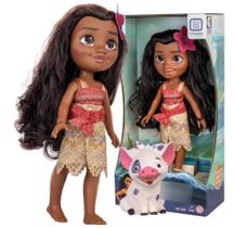 Boneca Moana e Porquinho Pua Disney Cotiplás