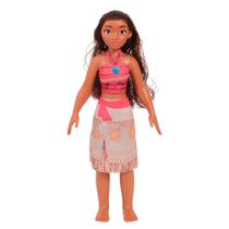 Boneca Moana Grande 52cm Articulada Acompanha Colar Mágico