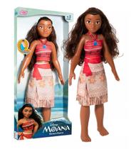 Boneca Moana Princesa Da Disney Mini My Size com Colar Babybrink 55 cm Brinquedo Menina 3 anos +