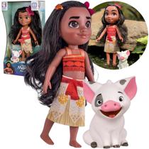 Boneca Moana Princesa Disney 36 Cm E Pua Cotiplás