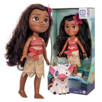 Boneca Moana Princesa Disney e Porquinho Pua Vinil - 2600