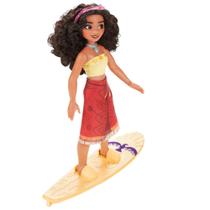 Boneca Moana Surfista com Prancha Disney Princess F3390 Hasbro