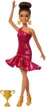 Boneca moderna Barbie Ballroom Dancer com vestido vermelho com babados Boneca moderna Barbie Ballroom Dancer com vestido vermelho com babados