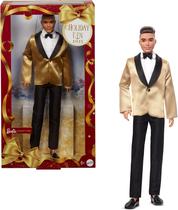 Boneca moderna Barbie Signature 2025 Holiday Ken com terno