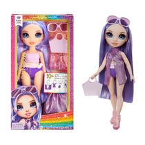 Boneca moderna Rainbow High Swim & Style Violet 11 com acesso.