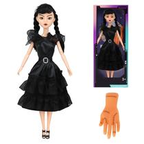 Boneca moderna TTSUIMILESS de 11,5" com vestido preto e salto alto Boneca moderna TTSUIMILESS de 11,5" com vestido preto e salto alto