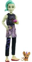 Boneca Monster High Deuce Gorgon com animal de estimação e acessórios, brinquedo infantil