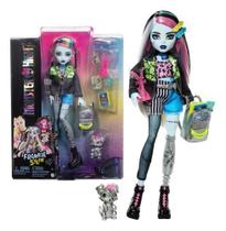 Boneca Monster High Frankie Stein com animal de estimação e acessórios - MATTEL HXH73 Boneca Monster High Frankie Stein com animal de estimação e acessórios - MATTEL HXH73
