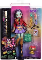 Boneca Monster High Jinafire Long com Bichinho de Estimação Cloudy Boneca Monster High Jinafire Long com Bichinho de Estimação Cloudy