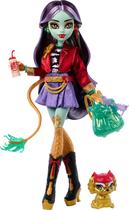 Boneca Monster High Jinafire Long - Com Cachorro de Estimação e 7 Acessórios