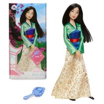 Boneca Mulan Disney Store - 28cm, Totalmente Posável com Pente