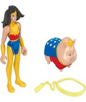 Boneca Mulher Maravilha E Porquinho Pb Fisher - Superpets