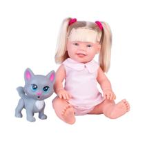 Boneca my baby cherry e seu pet - pupee 1186