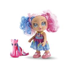 Boneca My Best 30cm Arco-Íris C/ Unicórnio Pente E Aplique de Cabelo Bee Toys