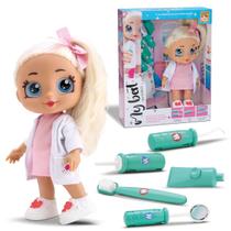 Boneca My Best Dentista Loira Acompanha 5 Acessórios Lúdicos Brinquedo Infantil Divertido Menina - Bee Toys