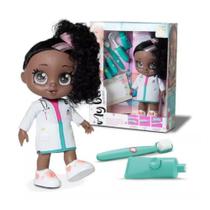 Boneca My Best Dentista Negra Com Acessorios Bee Toys