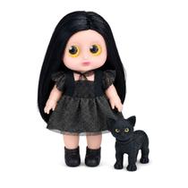 Boneca My Fun Magic Girls Bruxinha 22cm Com Gatinho Preto Olhos Brilham No Escuro Boneca My Fun Magic Girls Bruxinha 22cm Com Gatinho Preto Olhos Brilham No Escuro