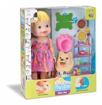 Boneca My Little Collection Com Pet - Divertoys