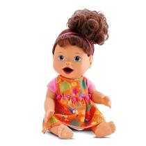 Boneca My Little Collection Primeira Papinha Morena - 8105 - Divertoys