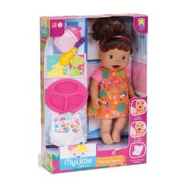 Boneca My Little Collection Primeira Papinha Morena, DiverToys