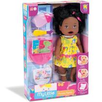 Boneca My Little Collection Primeira Papinha Negra - Diver Toys