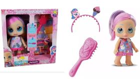 Boneca My Little Glitter Penteados C/ Acessórios - Divertoys Boneca My Little Glitter Penteados C/ Acessórios - Divertoys