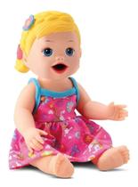 Boneca My Little Primeira Papinha Loira Menina Acessórios