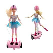 Boneca Nathaly HoverBoard Controle Remoto com Acessórios