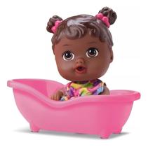 Boneca Negra Little Dolls Baby Alive Com Banheirinha Divertida Divertoys Banho de Verdade Original Presente Criança Menina Boneca Negra Little Dolls Baby Alive Com Banheirinha Divertida Divertoys Banho de Verdade Original Presente Criança Menina
