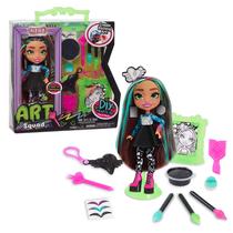 Boneca Nene Toy Just Play Art Squad de 25 cm com projeto de artesanato DIY