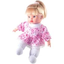 Boneca Nenem Menina Coleção Hair Soft Super Macia Milk